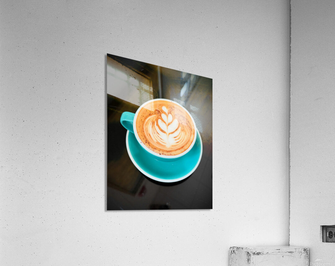 Latte Bloom April 2025 Coffee Meets Art 1B Acrylic Print