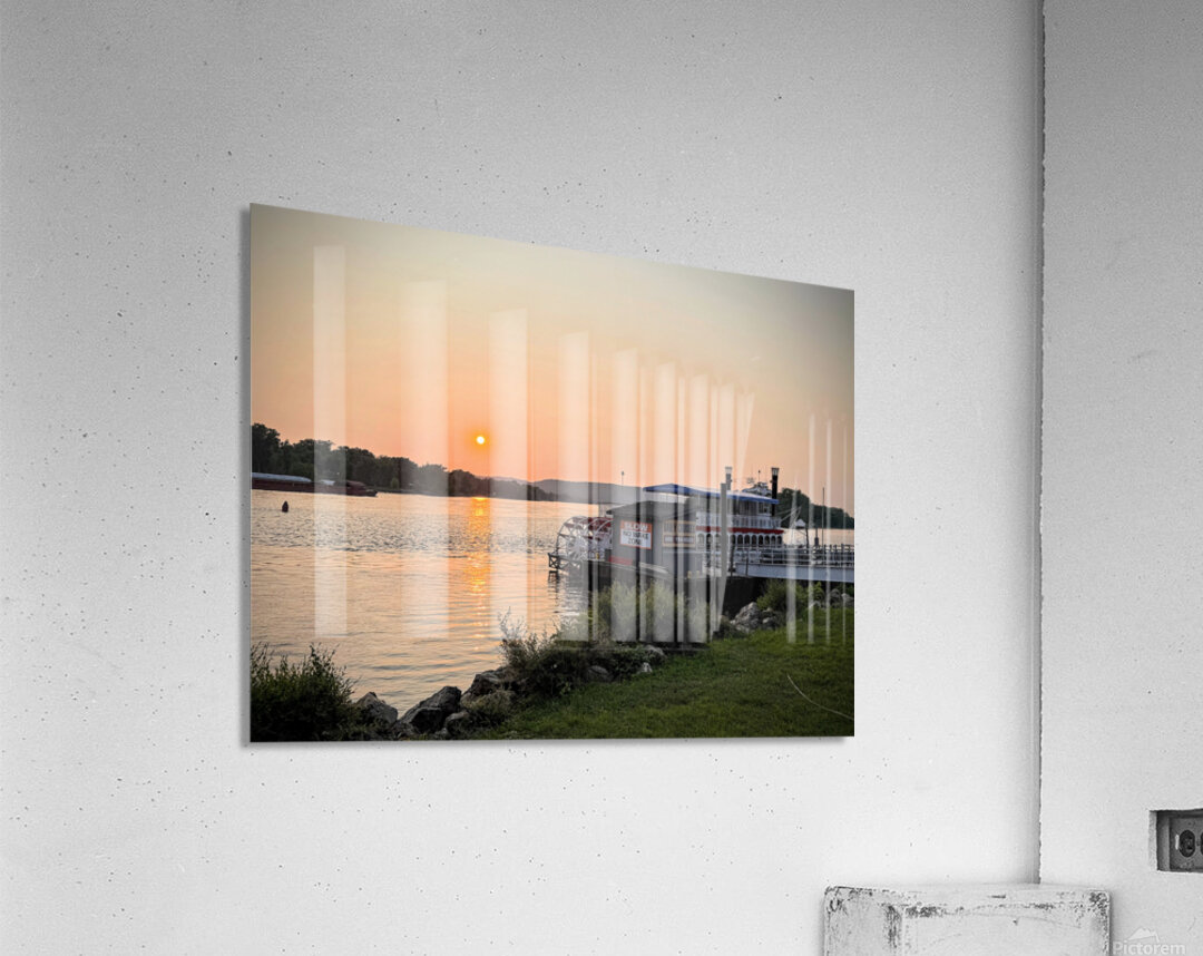 Evening Harbor: A Moment to Drift Acrylic Print