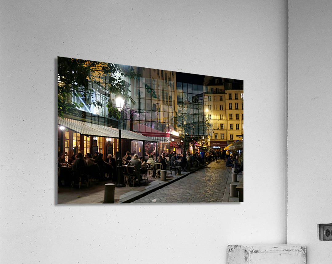 Streets of Paris -- Night Life 2 Acrylic Print