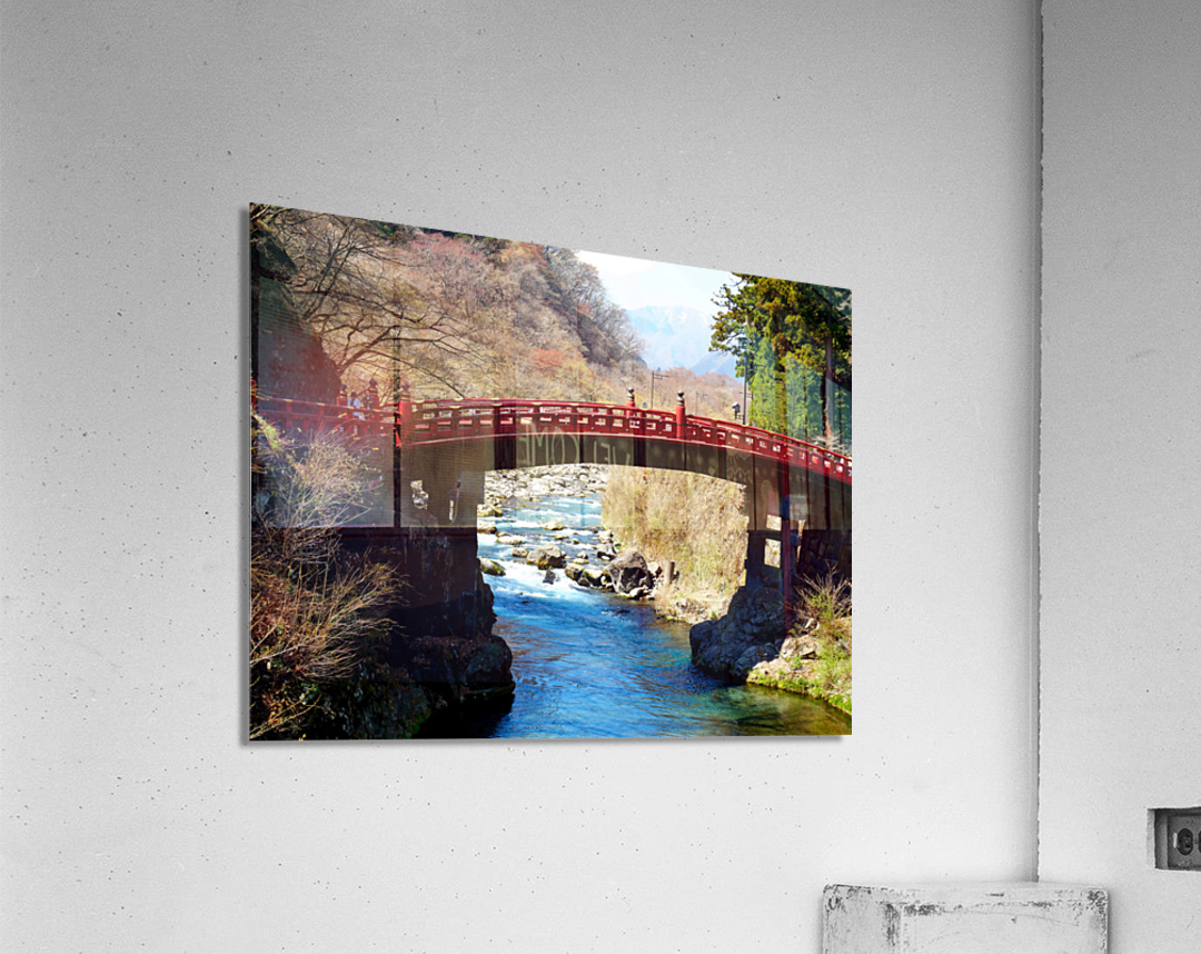Water Under the Japanese Bridge Acrylic Print