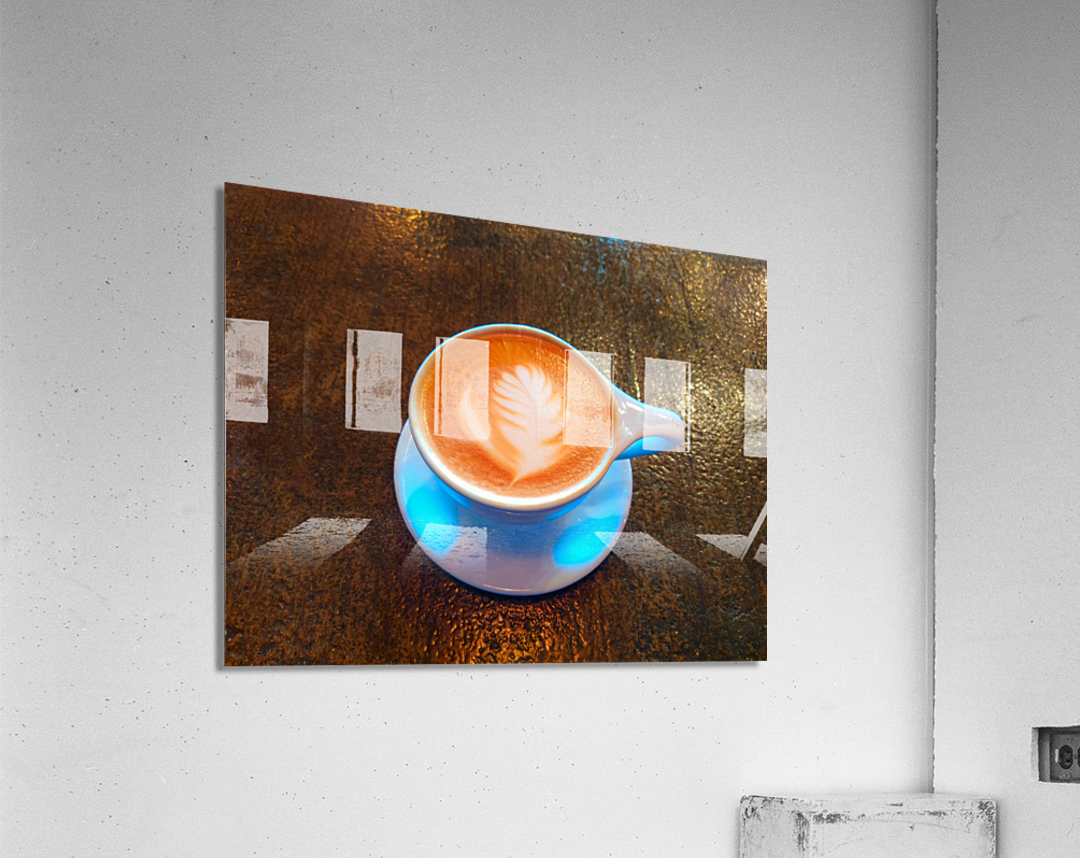 Frothy Feather Lavender Vanilla Latte Acrylic Print