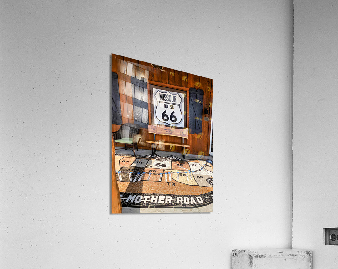 Mosaic Tribute to Route 66 Acrylic Print