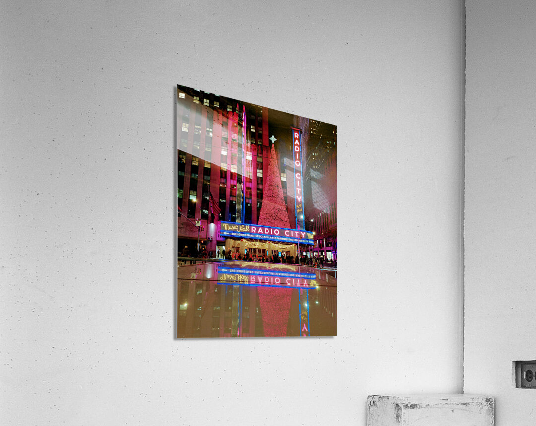 Neon Christmas at Radio City Acrylic Print