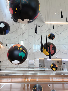 Hanging Worlds - LaGuardia Installation