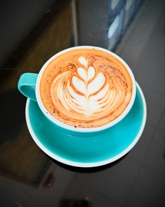 Latte Bloom April 2025 Art in a Cup