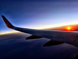 Flying into the Sunset