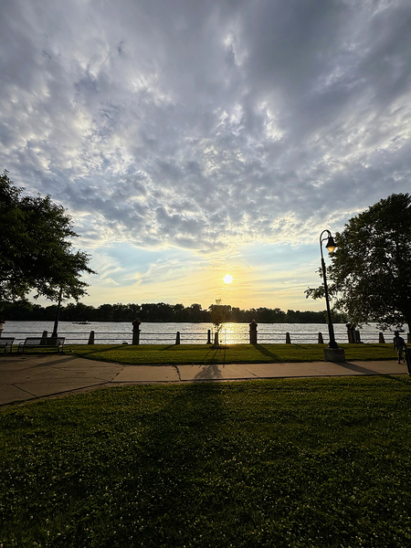 Twilight’s Breath Along the Waterfront Path Print