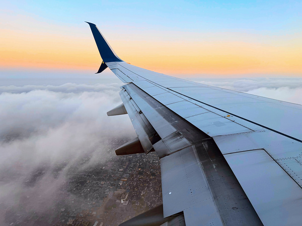Above the Bay of SanFran– A Quiet Drift at Dusk - Spring 2025 Print