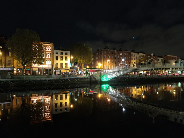 Dublin Dreams along River Quay 1 Print