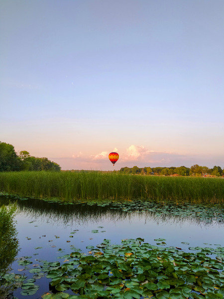 Balloon Over Long Lake Print