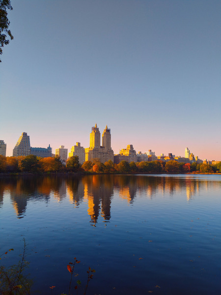 Autumn Skyline Firelight Print