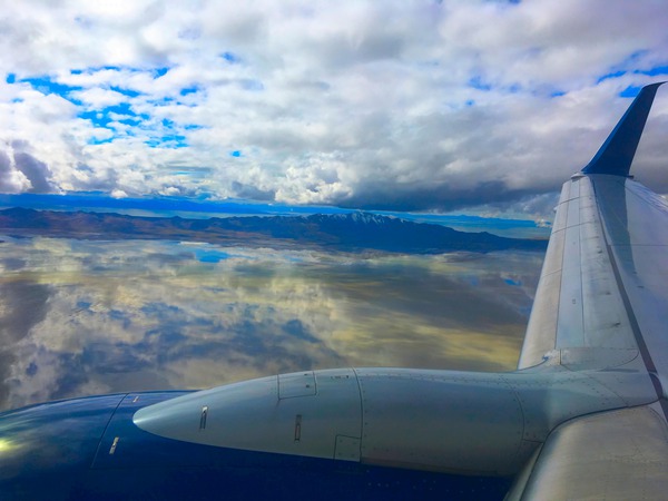 Reflections Over Great Salt Lake  Print
