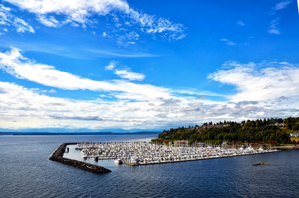 Boat Dock By the Sea Wall Print