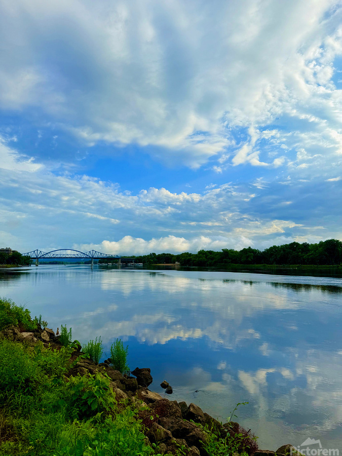 Blue Hush Over the Valley  Print