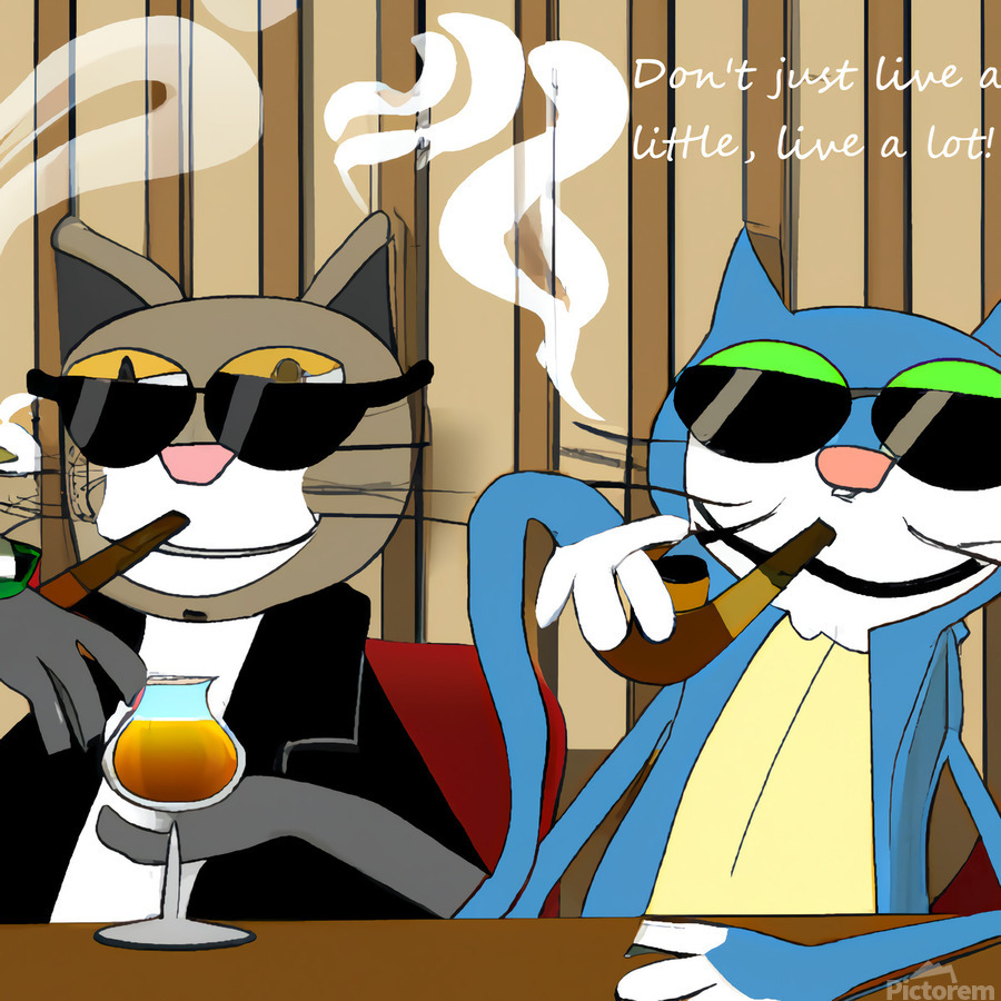 BadCatz Bar Buddies 1B  Print