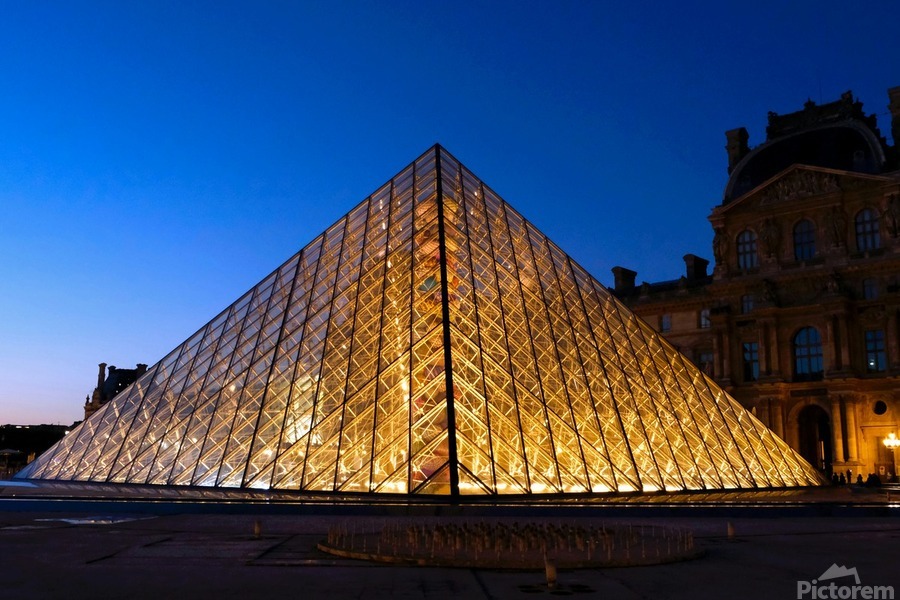 A Louvre Triangle  Print