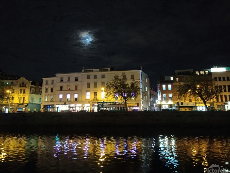 Dublin Dreams along River Quay 2  Print