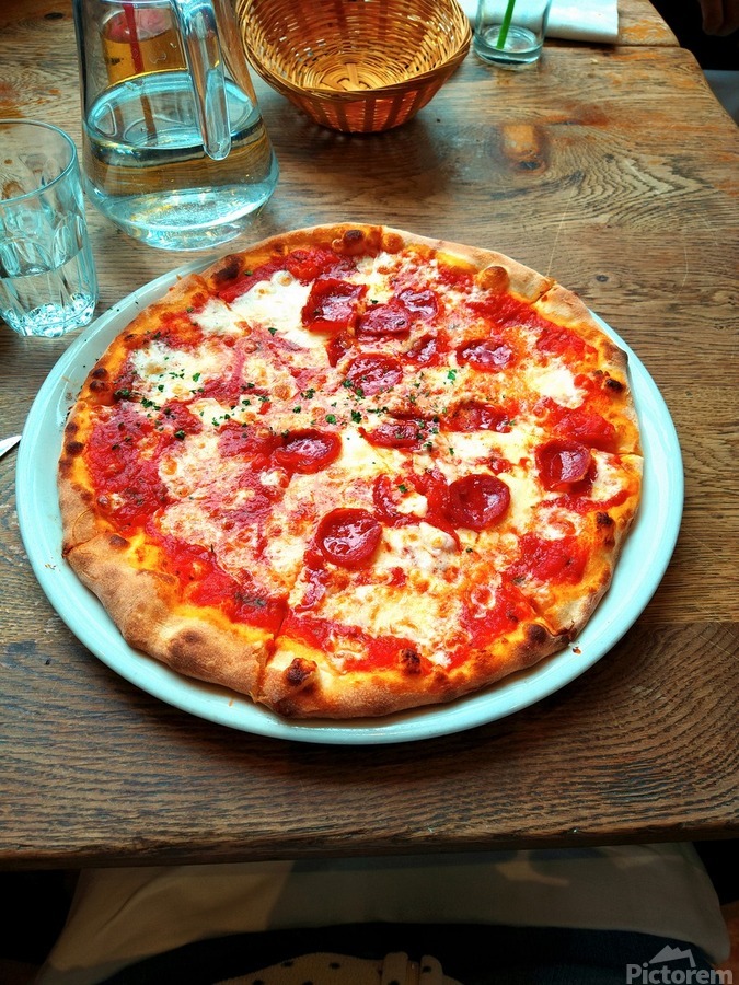 Pepperoni Pizza Pie Portrait  Imprimer