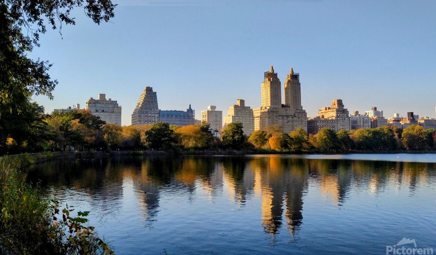 Central Park Reservoir Reflections  Print