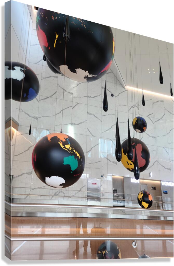 Hanging Worlds - LaGuardia Installation Canvas Print