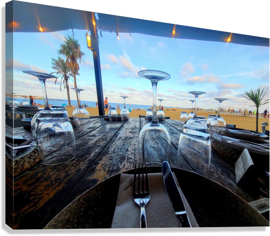Reserved for the Ocean: A Table Without Time Canvas Print
