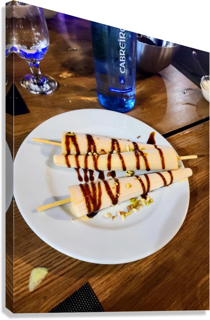 Taste Lines: A Symphony of Sweetness Canvas Print