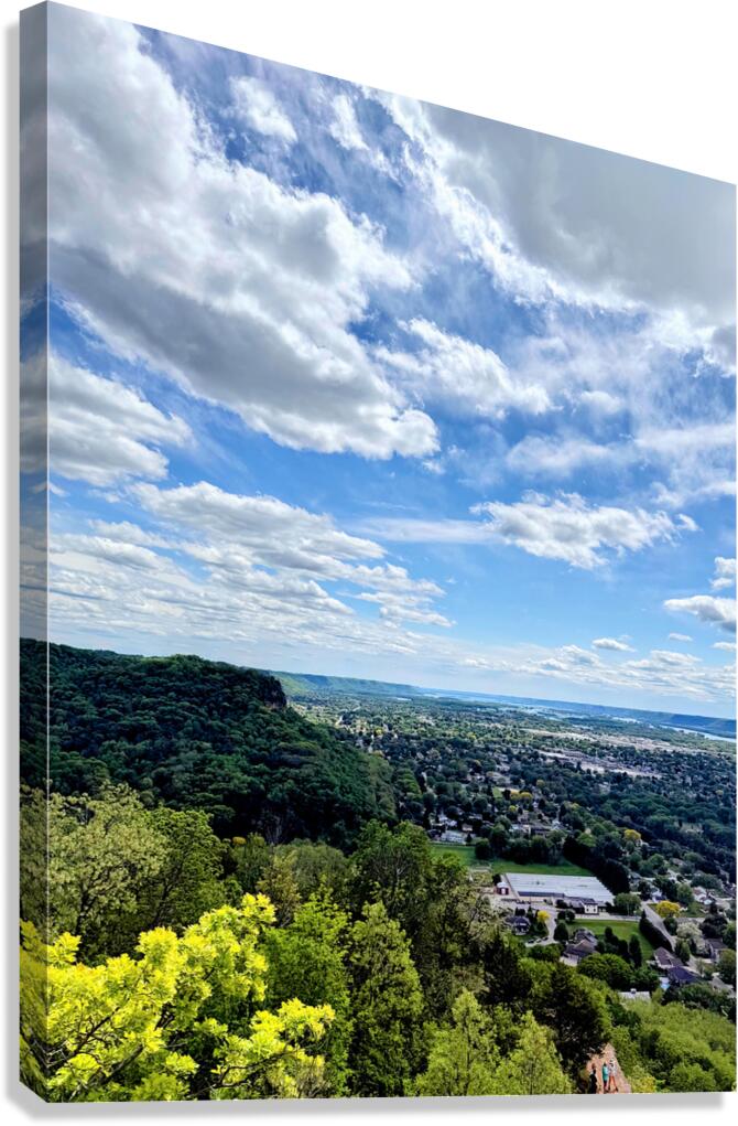 Sunlit Hometown Canvas Print