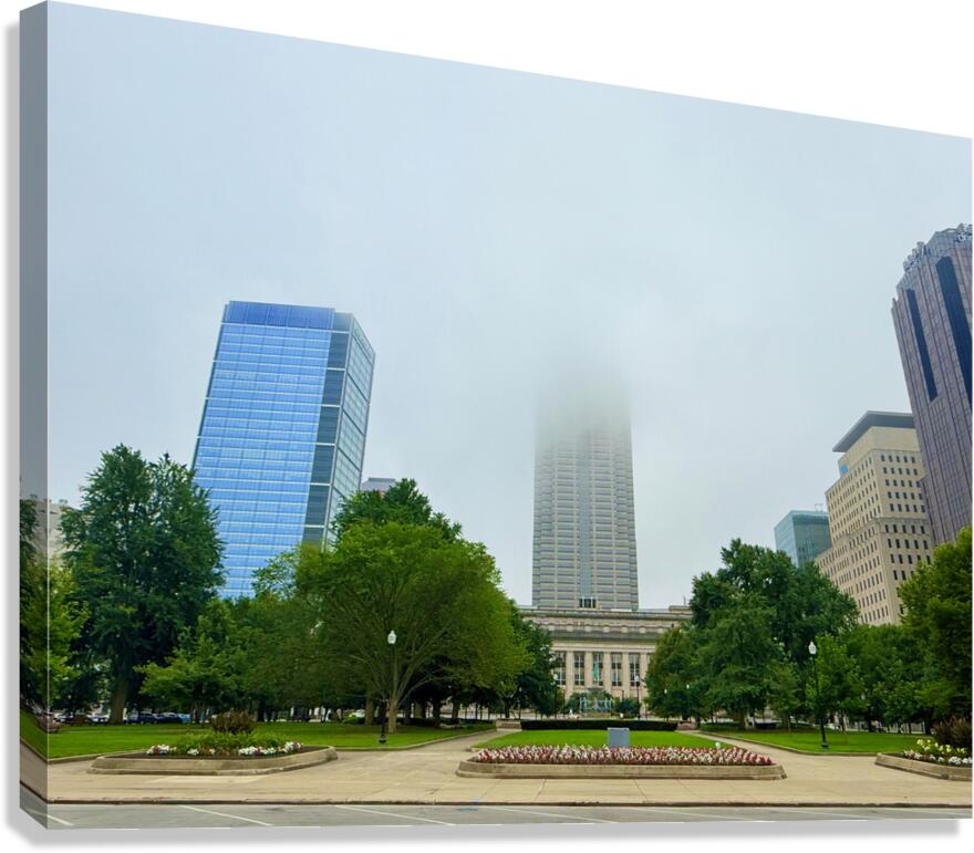 Lost in Light Gray Canvas Print