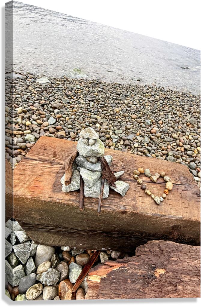 Pebble Love Canvas Print