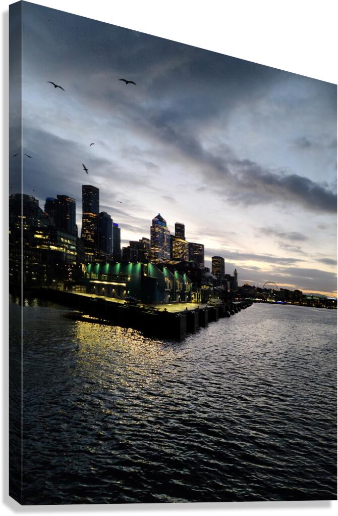 Moody Seattle Canvas Print