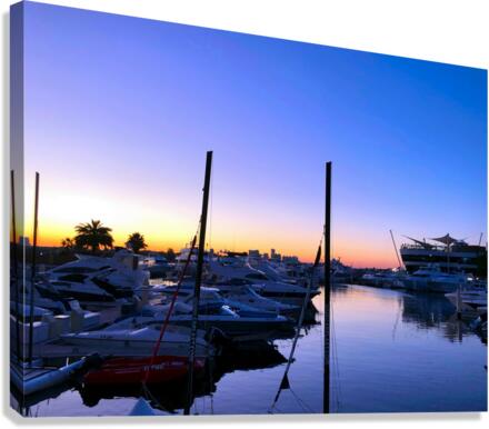 Docks of the Desert Dubai Style 2 Canvas Print