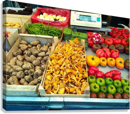 Farmers Market -- Vegetables 2b Canvas Print