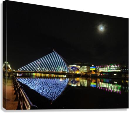 Dublin Dreams along River Quay 4B Canvas Print