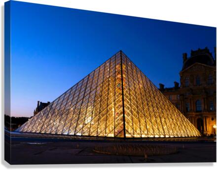 A Louvre Triangle Canvas Print
