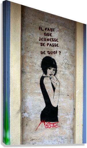 Graffiti Girl Canvas Print