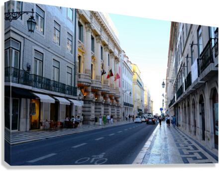 Walk through Lisbon Canvas Print