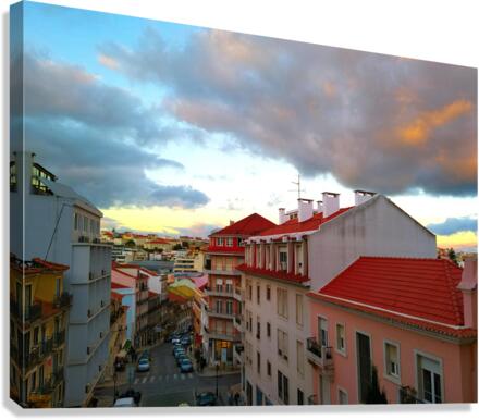 Lisbon Impressionism Canvas Print