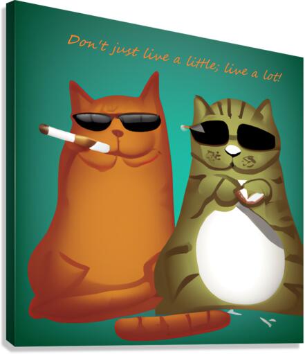 BadCatz Selfie 1A Canvas Print