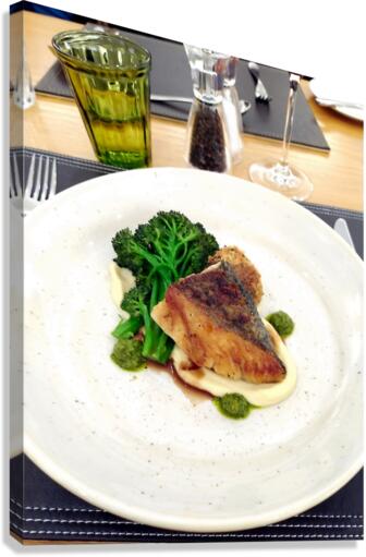 Pan Roasted Hake Canvas Print