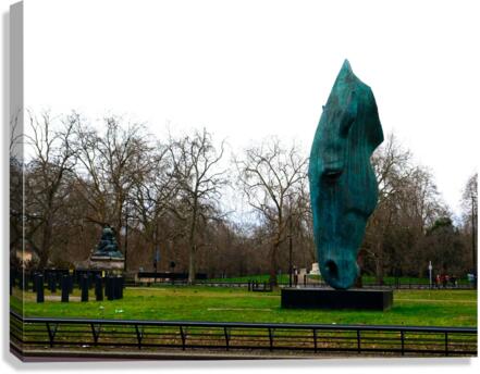 Horsehead Sculpture 3 Canvas Print