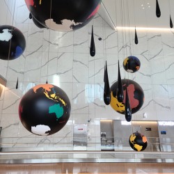 Hanging Worlds - LaGuardia Installation
