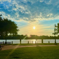 Sunset Reflections from the Quiet Side of the World