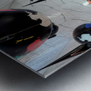 Aerial Drift in La Guardia Airport Metal print