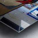 Paddington Bear Statue Metal print