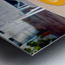 Never Too Latte Metal print