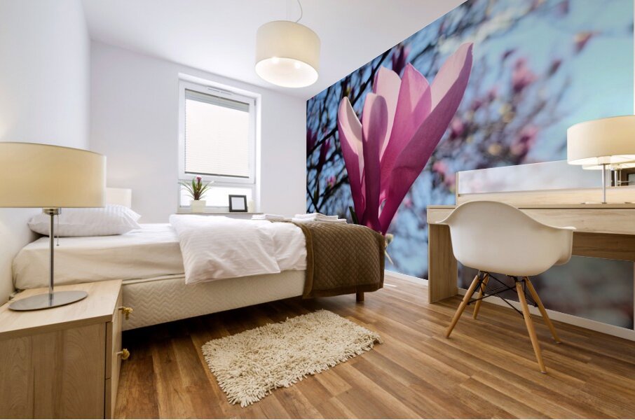 A Magnolia Moment in the Middle of Everything Mural print