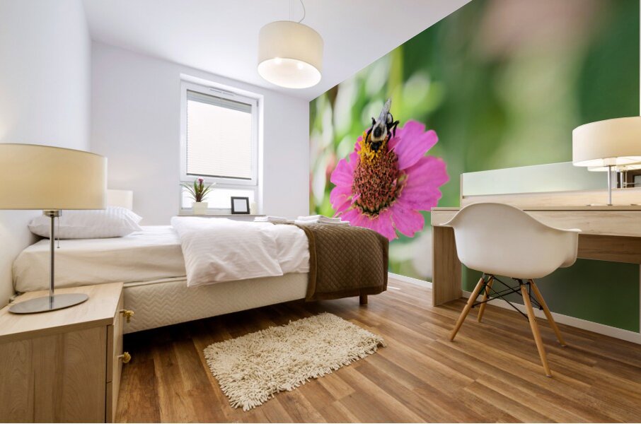 Tiny Architect of the Bloomworld Mural print