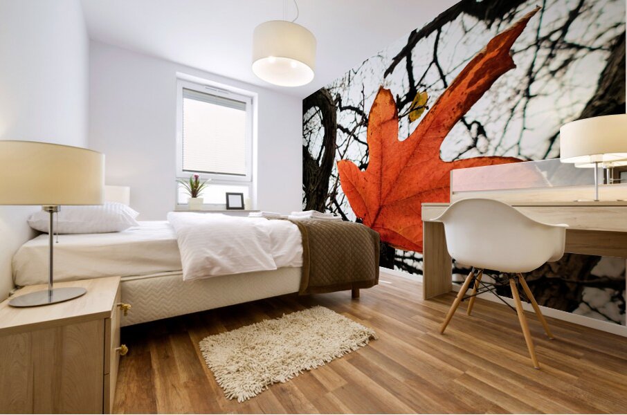 A Fallen Farewell: One Last Note Mural print