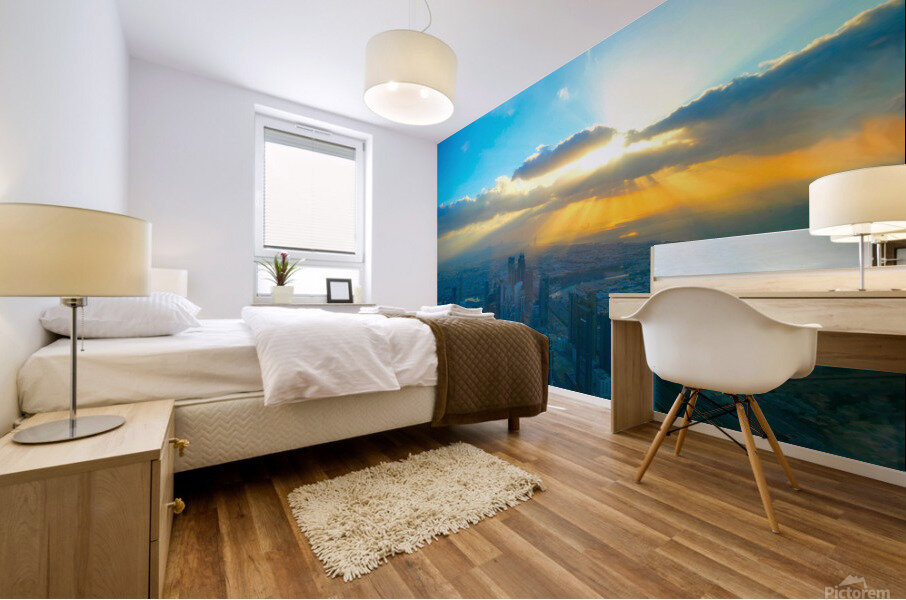 Rays of Heaven on Dubai Mural print