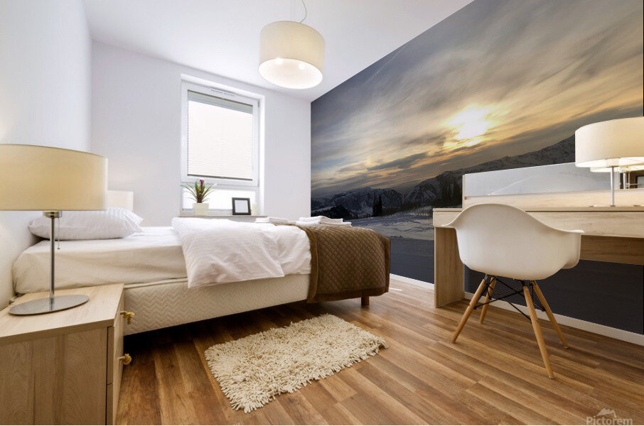 Heavenly Sunset in Eden 4 Mural print